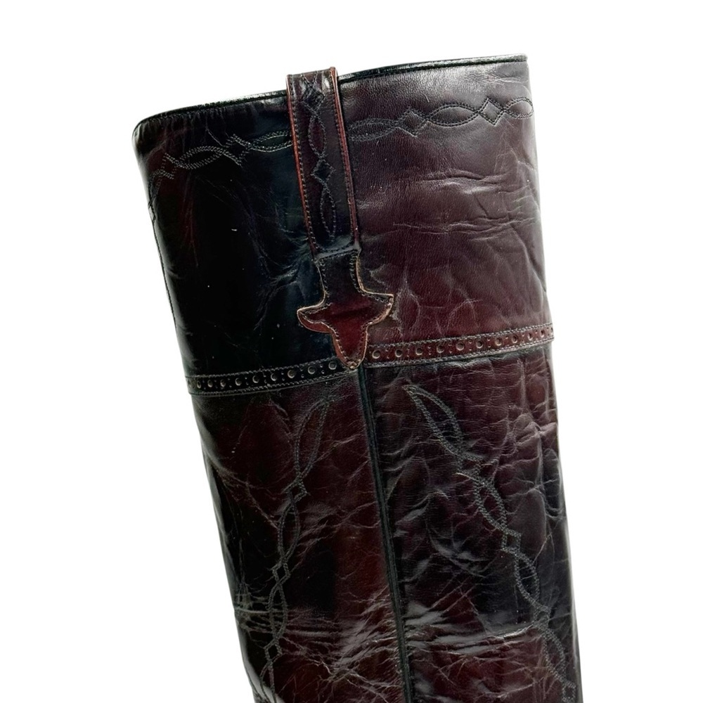 DANPOST VINTAGE Tall Cowboy Boots Women's 8 - Picture 8 of 12